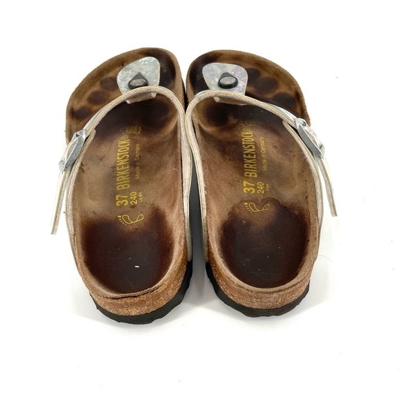 BIRKENSTOCK Gizeh Leather Thong Flip Flop Cork Sandal - Picture 5 of 7
